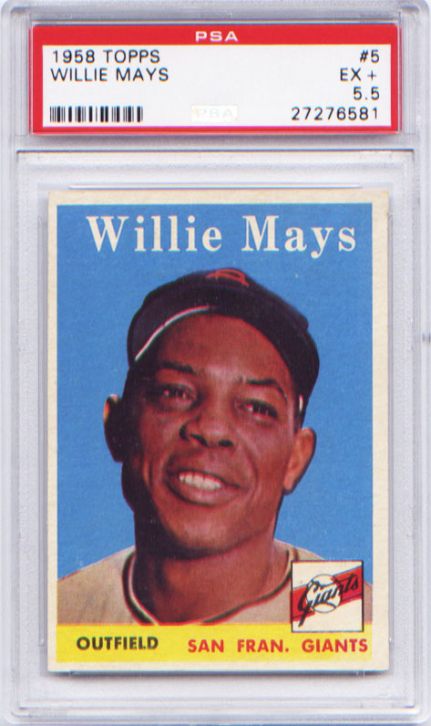 1958 Topps #5 Willie Mays PSA 5.5 product photo